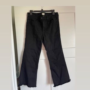 Wide leg black jeans